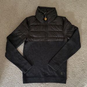 PERFECT MOMENT Gray Quilted women’s merino wool goose down Sweater